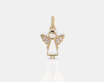 Little angel pendant/chain gold - 925 sterling silver