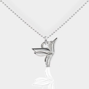 Hummingbird bird necklace 925 sterling silver filigree image 2
