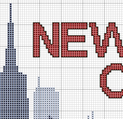 New York City Skyline Cross Stitch Pattern ** Instant PDF Download ...