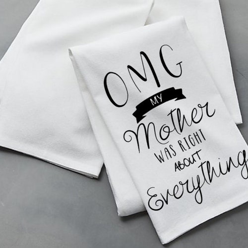 Mother/'s Day Gift gifts under 15 Light Blue unique mothers day gift Tea Towel dish towel Home is where mom is Kitchen towel House