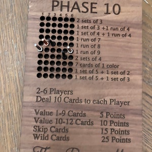 Phase 10 Phase board *Digital File Only*