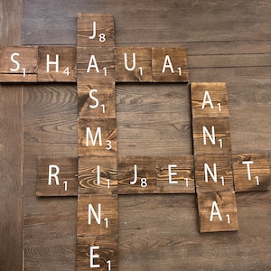 3D Custom Name Tiles Family Wall Art Home Decor Scrabble Letter Hanging Picture