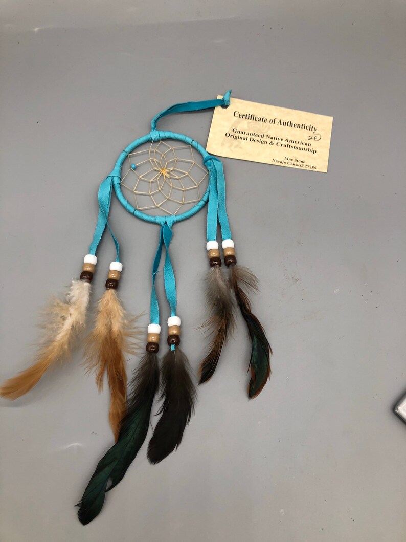 Native American Authentic Dream Catcher with Certificate Etsy