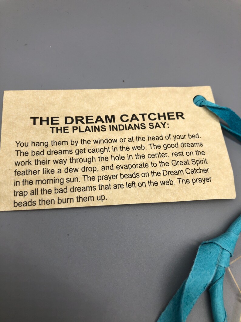 Native American Authentic Dream Catcher with Certificate Etsy