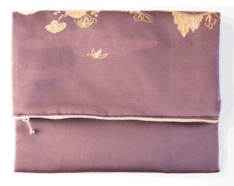 Kimono Clutch & Laptophülle „lila/ryusui“