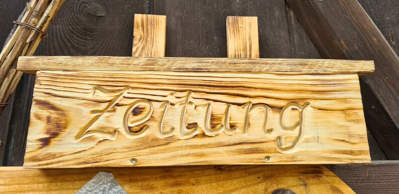 Caja de letras Xl Buzón de correo buzón de madera rústico | Etsy