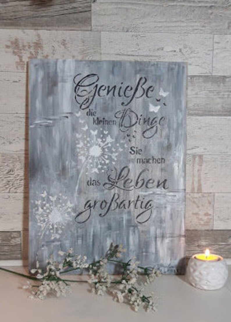 Genieße die kleinen Dinge Sie machen das Leben großartig Etsy
