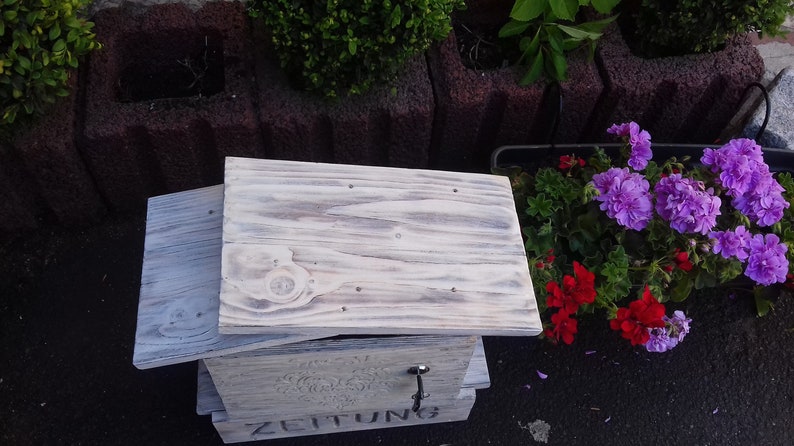 shabby chic. Motif Heart white mailbox mail box Mailbox