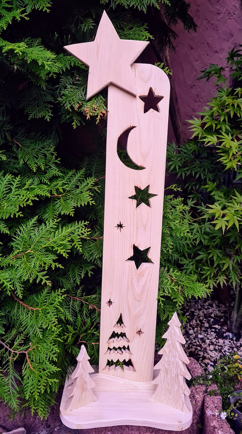 Advent Weihnachten Deko Objekte aus Holz Kerze Tannenbaum - Etsy.de