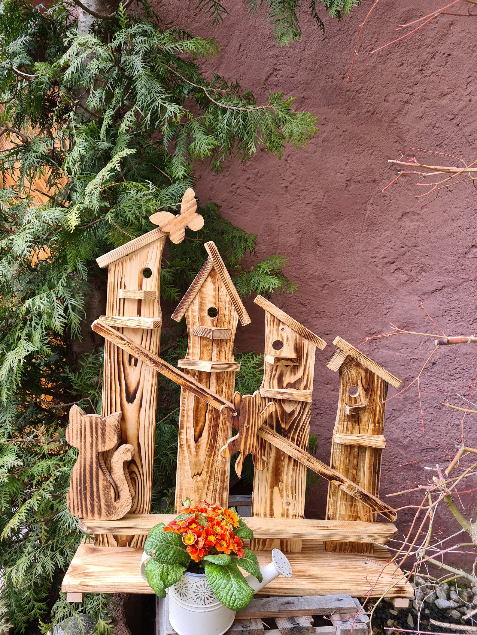 Deko Objekt für Garten Hauseingang Veranda Balkon Etsy.de
