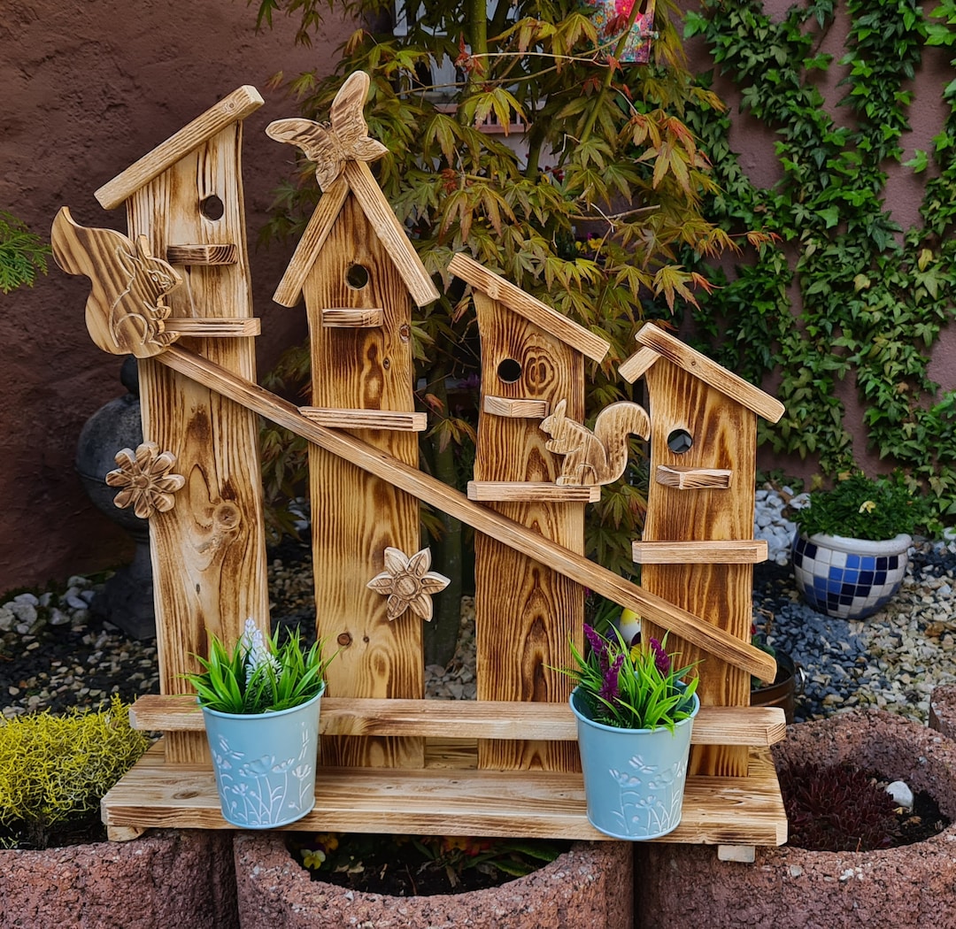 Stele DEKO ganzes Jahr Dekoration aus Paletten HOLZ, Garten, Haustür, Terrasse, Balkon, Geschenk, Handarbeit, ländlich, geflammt oder Natur