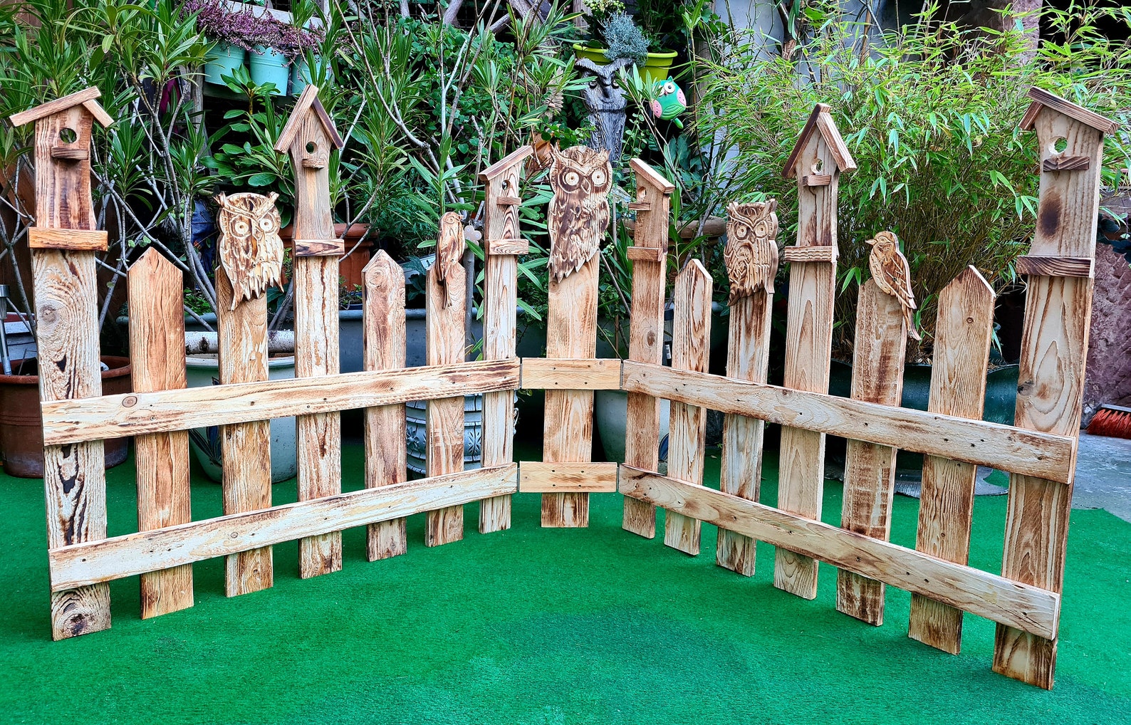 Garten Deko Zaun Abtrennung Garten Kunst ganzes Jahr Etsy
