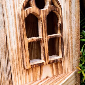 Holzfutterhaus, Futterspender, Vogelhaus, Gartendeko, Natur, ländlich, Handarbeit, Geschenk Bild 5