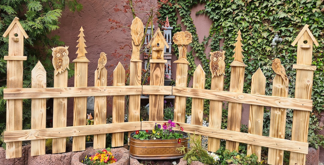 Garten Deko Zaun, Abtrennung, Garten Kunst, ganzes Jahr Dekoration aus