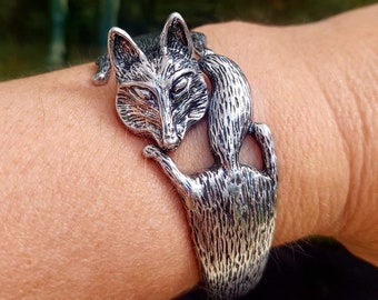 キツネと狩猟角のバングル - Etsy 日本