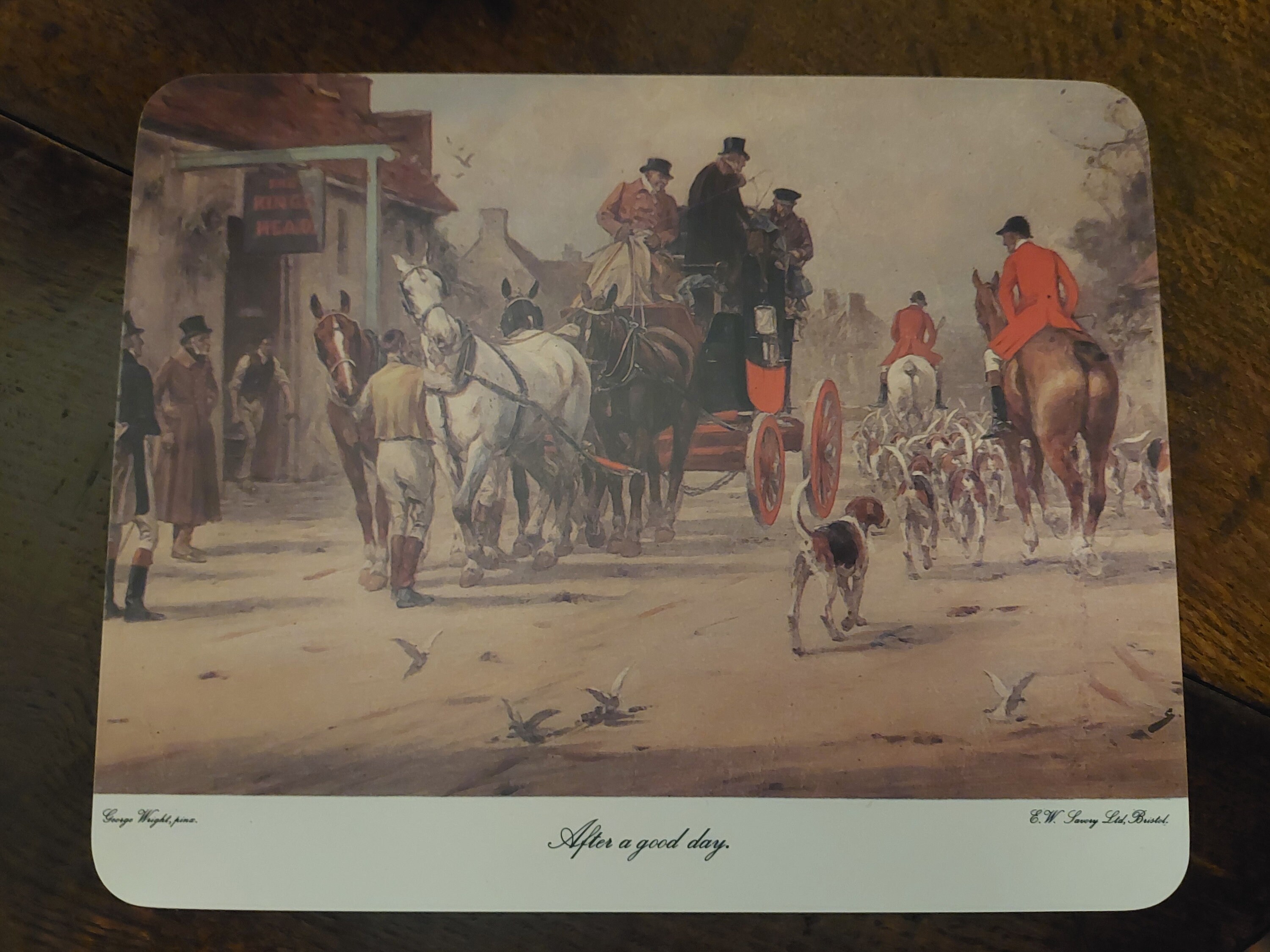 A Set of Vintage Tablemats Featuring the Art of Wright Fabulous