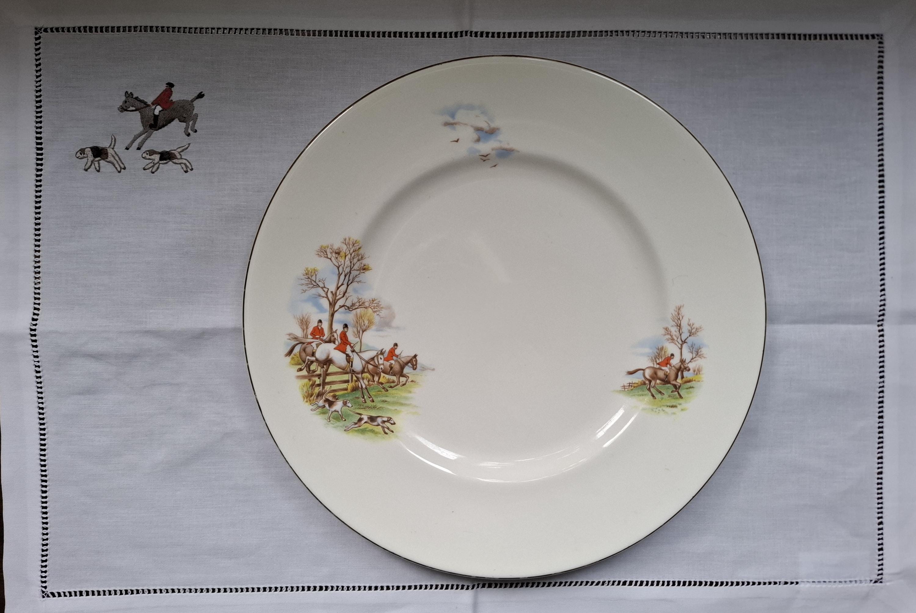 English Fox Hunt Dinnerware - Etsy