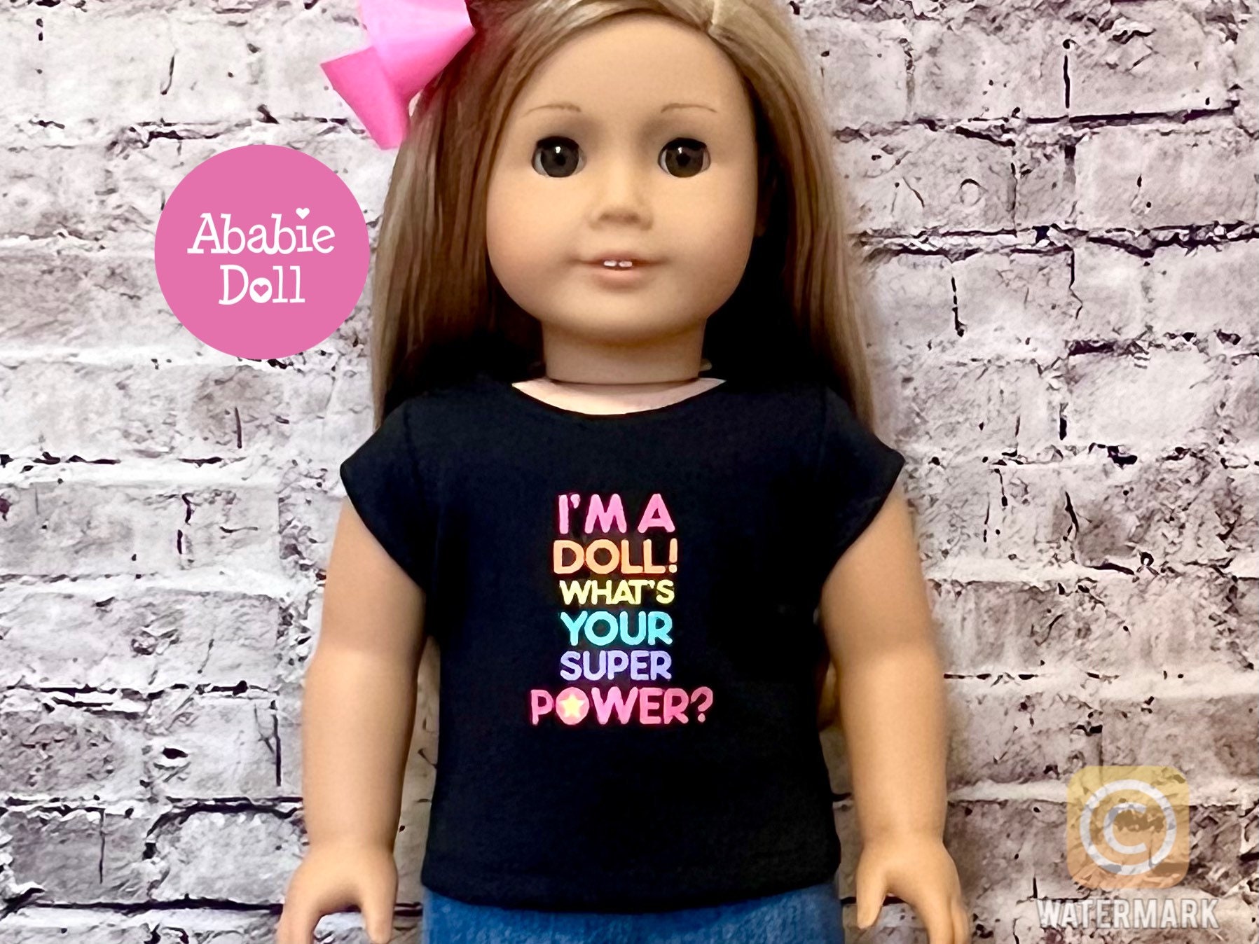 t-shirt com as citações de eu sou uma barbie girl - TenStickers