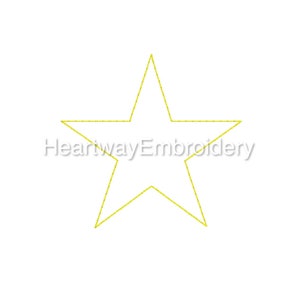 Star embroidery design 8 SIZES  - star bean stitch embroidery design, star mini embroidery design, vintage star embroidery design floss