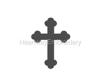 Mini cross embroidery design 5 SIZES  - small embroidery design, mini embroidery design Orthodox cross
