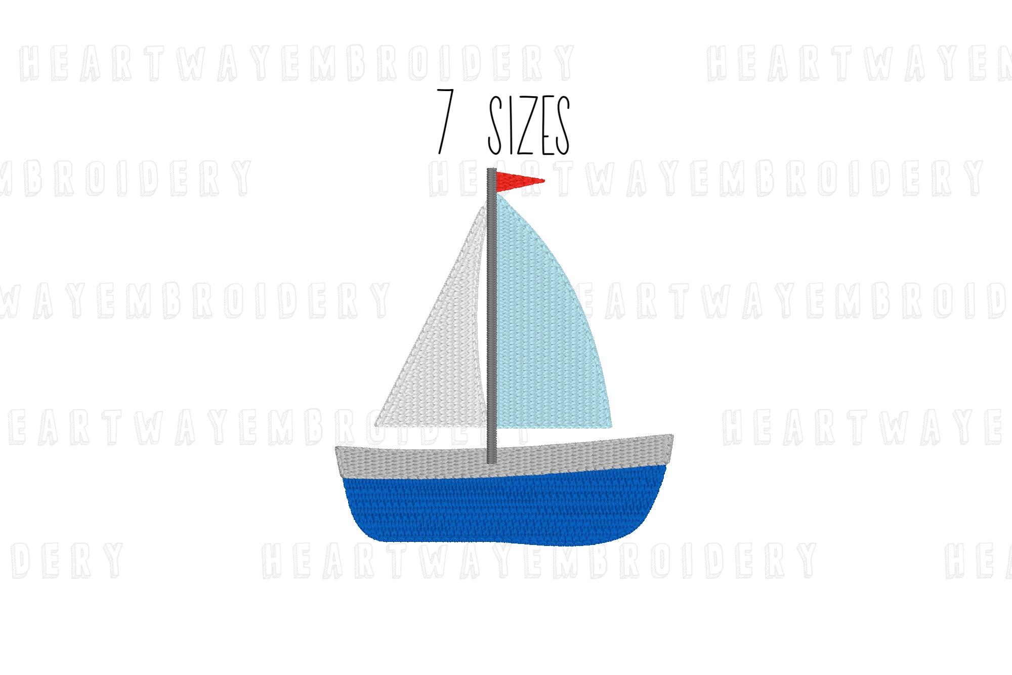 Shipley Verzadigen Oost Mini zeilboot borduurontwerp 7 MATEN nautisch - Etsy Nederland