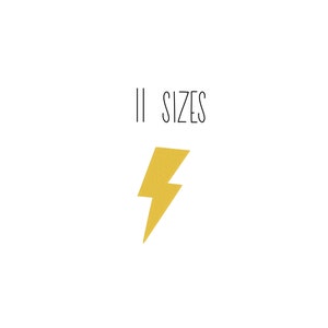 Lightning embroidery design 11 SIZES - mini lightning embroidery design tiny lightning flash, superhero embroidery design lightning bolt