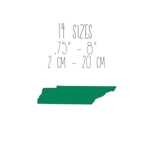 Tennessee state embroidery design 14 SIZES - fill stitch Tennessee map embroidery design US state embroidery design Tennessee silhouette