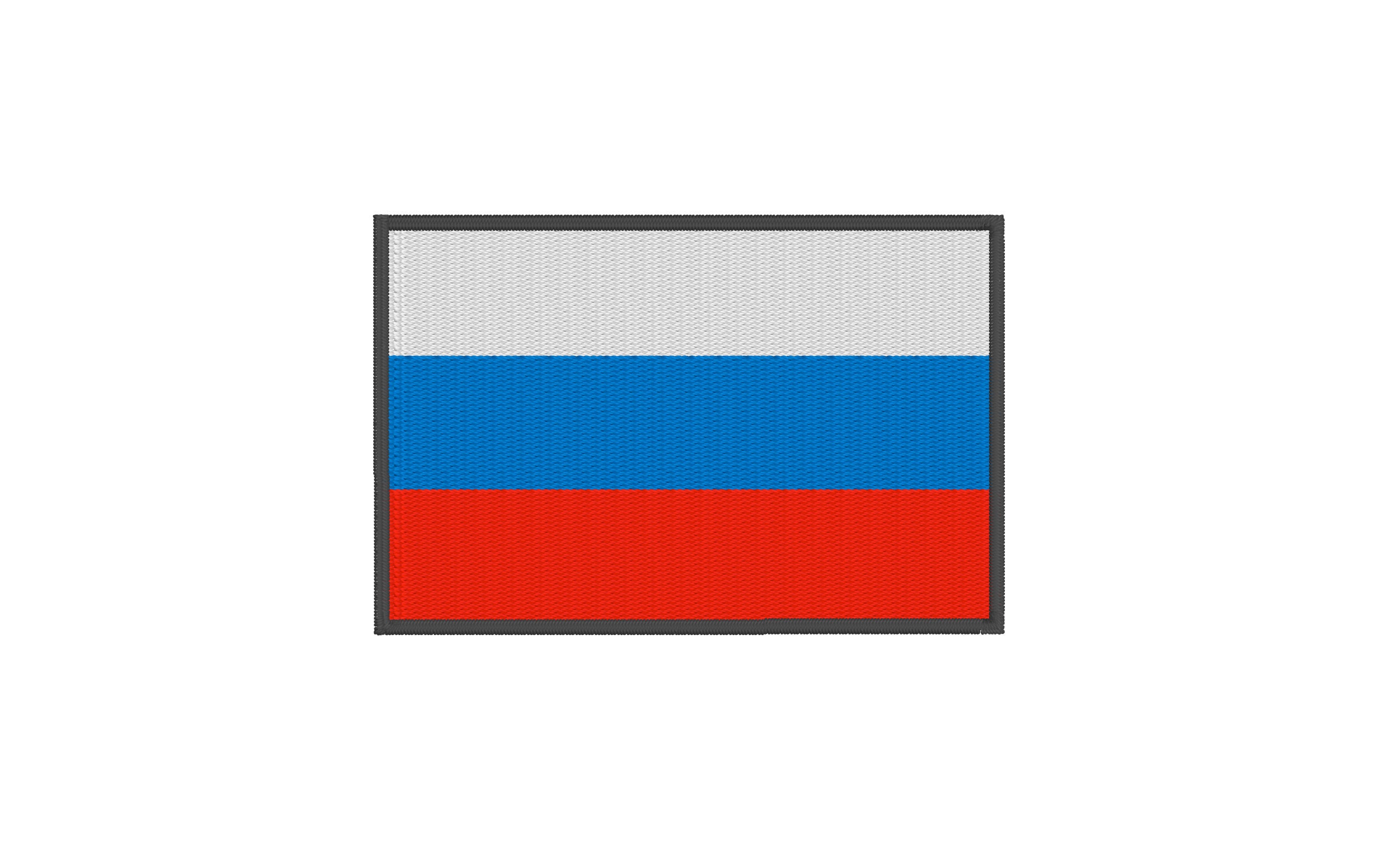 Russia Flag Embroidery Design 3 SIZES Small Country Flag -  Finland