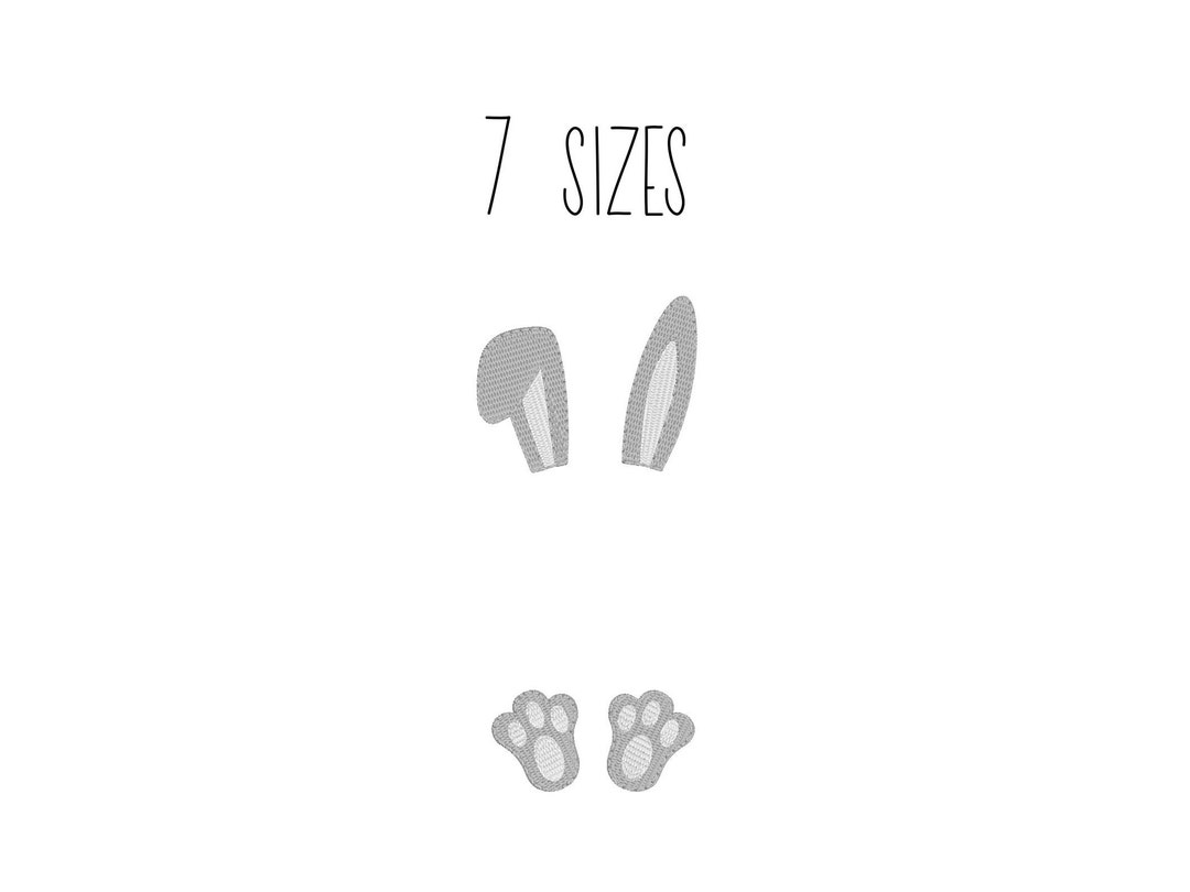 Bunny Frame Embroidery Design 7 SIZES Monogram Frame Bunny Embroidery
