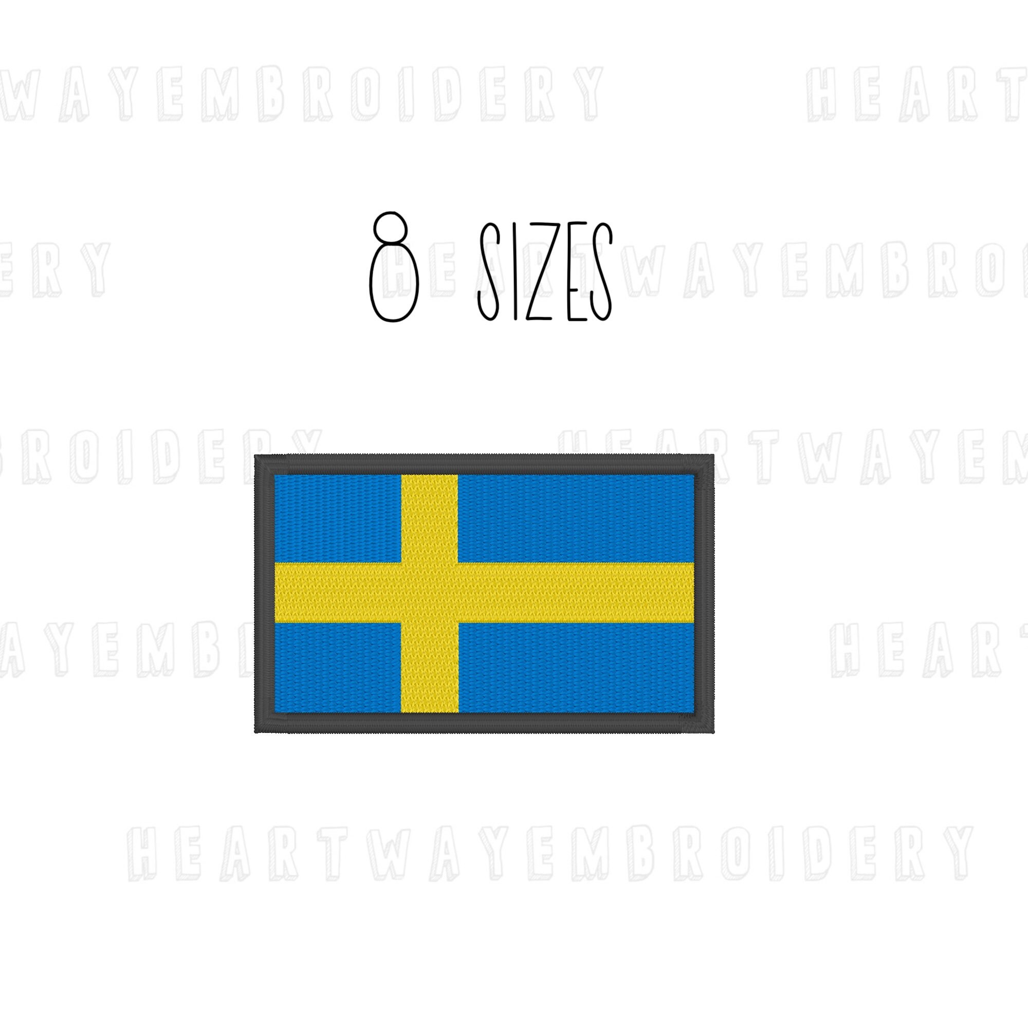 Schweden - Schweden Aufnäher – 5.5 X 9 Cm – Einfach Aufbügeln Oder Aufnähen