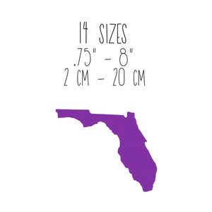 Florida staat borduurwerk ontwerp 14 MATEN - vul steek Florida kaart borduurwerk ontwerp AMERIKAANSE staat borduurwerk ontwerp Florida silhouet