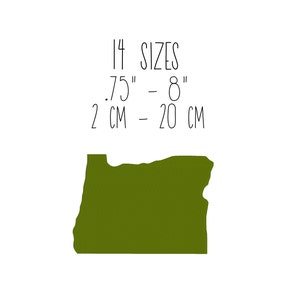 Diseño de bordado del estado de Oregón: Mapa de puntadas de relleno (14 tamaños) (Descarga digital)