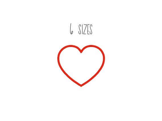 Heart Outline Embroidery Design 6 Sizes Heart Embroidery Etsy Heart Outline Embroidery Design 6 Sizes Heart Embroidery Etsy