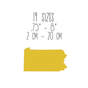 May include: 14 sizes of yellow ribbon, ranging from 0.75 inches to 8 inches, or 2 cm to 20 cm.