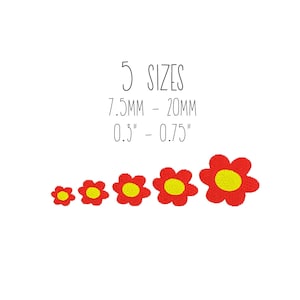 Kleine Blume Stickdatei 5 GRÖßEN - Mini Stickdatei, Mini Blume Stickdatei, Mini Blume Stickdatei, Mini Blume Stickdatei