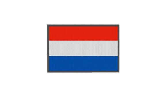 Holandia Flaga Haftowac Projekt 3 Rozmiary Mala Flaga Hafty Etsy