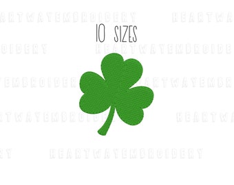Shamrock Embroidery Design: St. Patrick's Day Clover (10 Sizes) (Digital Download)