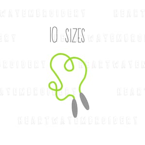 Pode incluir: Corda de pular verde com alças cinzas. O texto "10 SIZES" está acima da corda de pular.