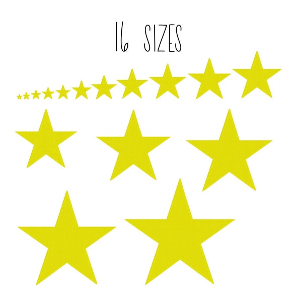 Mini star embroidery design 16 SIZES  - mini embroidery design, star mini embroidery design, tiny star embroidery design pes