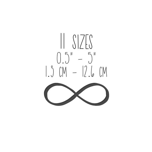 Mini infinity symbol embroidery design 11 SIZES - satin stitch infinity sign embroidery design, tiny infinity embroidery design small symbol