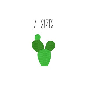 May include: A green cactus with 7 sizes available. The cactus has a round shape with a smaller round shape on top.