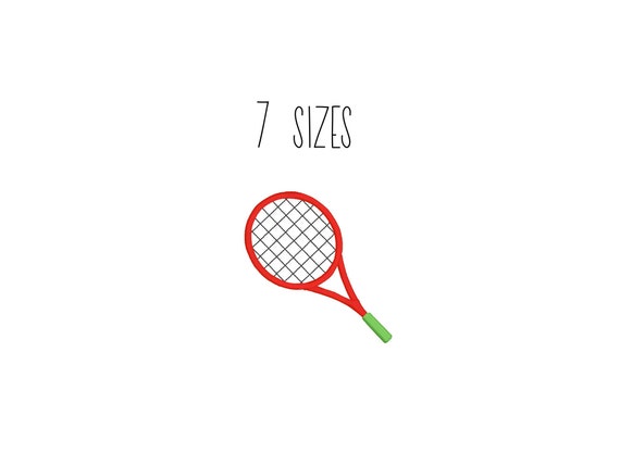 gevechten voedsel spier Mini tennis racket borduurwerk ontwerp 7 MATEN tennis - Etsy Nederland