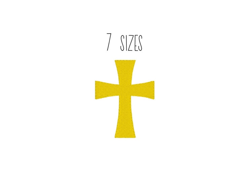 Cross embroidery design 7 sizes mini cross embroidery  etsy