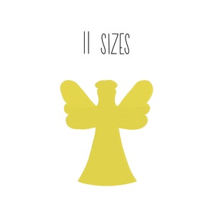 Angel silhouette embroidery design 11 SIZES - fill stitch angel embroidery design Christian embroidery design mini angel embroidery pes