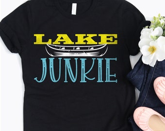 Lake Life Camping Shirt, Cute Lake Junkie T-Shirt, Summer Vacation Tank Top, Outdoor Cabin Water Lover Sweatshirt, Boat House Gifts For Her