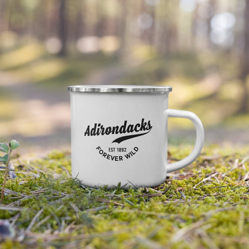 NorthgoodsCo Adirondack Mountains Enamel Camp Mug - Thumbnail 2