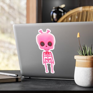 Blush Skelly Sticker