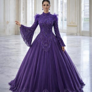 purple celestial dress Starry Silver Star Purple Party Dress Celestial Ball Gown Bridesmaid Dress  Fashion Purple Homecoming Gown Fairy Evening Dress Purple Custom
