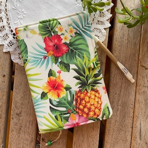 Floral Hobonichi Cousin Cover, Ananas Stoffbezug für Planer, Notebook, Journal, Cover für Stalogy, Jibun, Techo Week Brieftasche A5, A6, B6