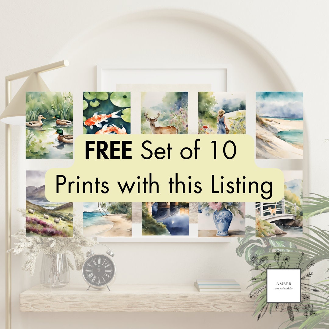 750 Printable Vintage Art Prints for Home Decor, Eclectic Gallery Wall